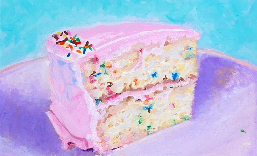 Untitled cake painting, 2022